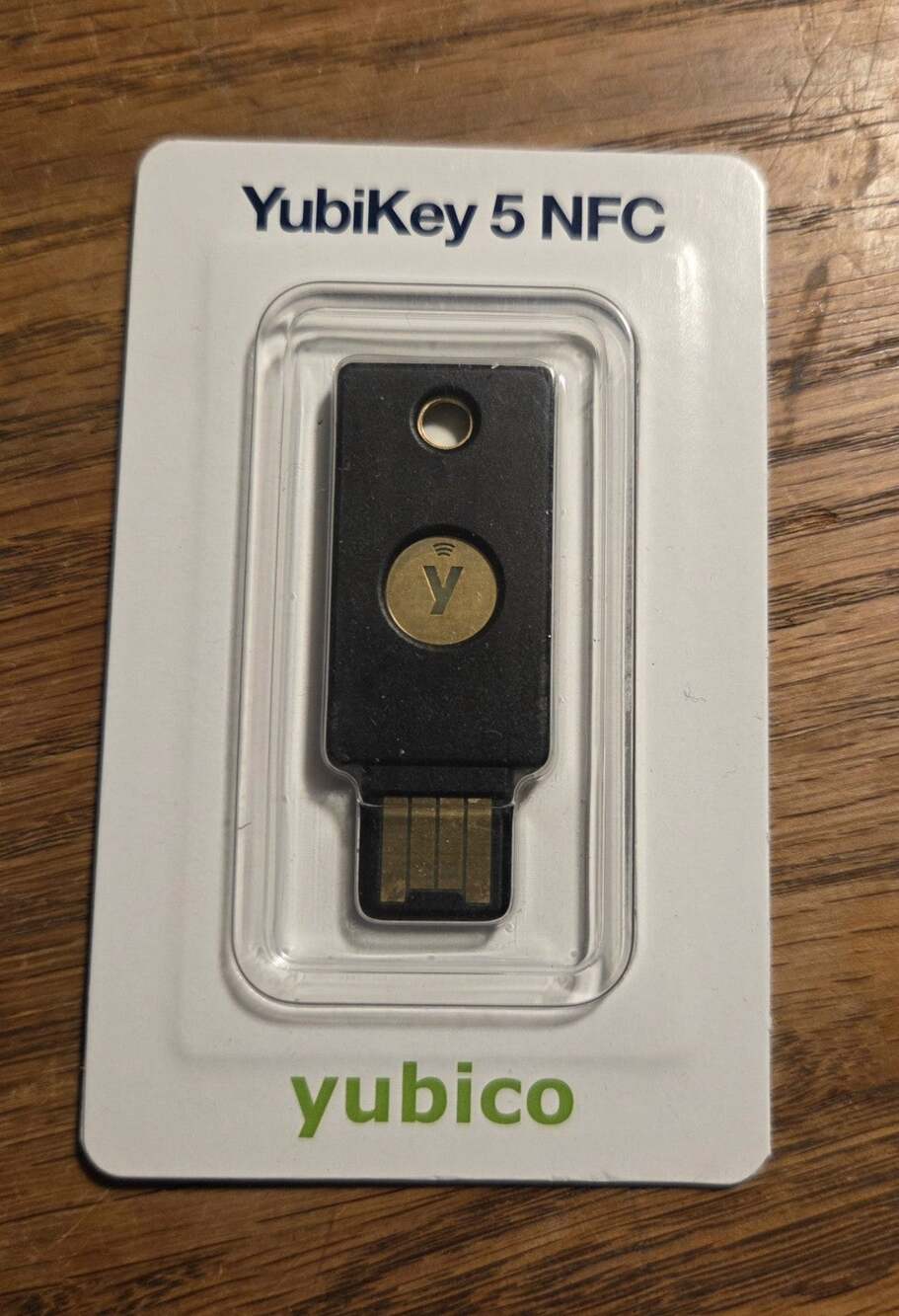 Yubico YubiKey 5 NFC Hardware Security Key 2FA MFA USB-A Passkey Brand New